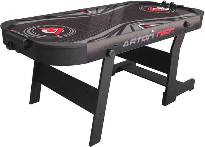 Airhockeytisch Astrodisc schwarz (zusammenklappbar)