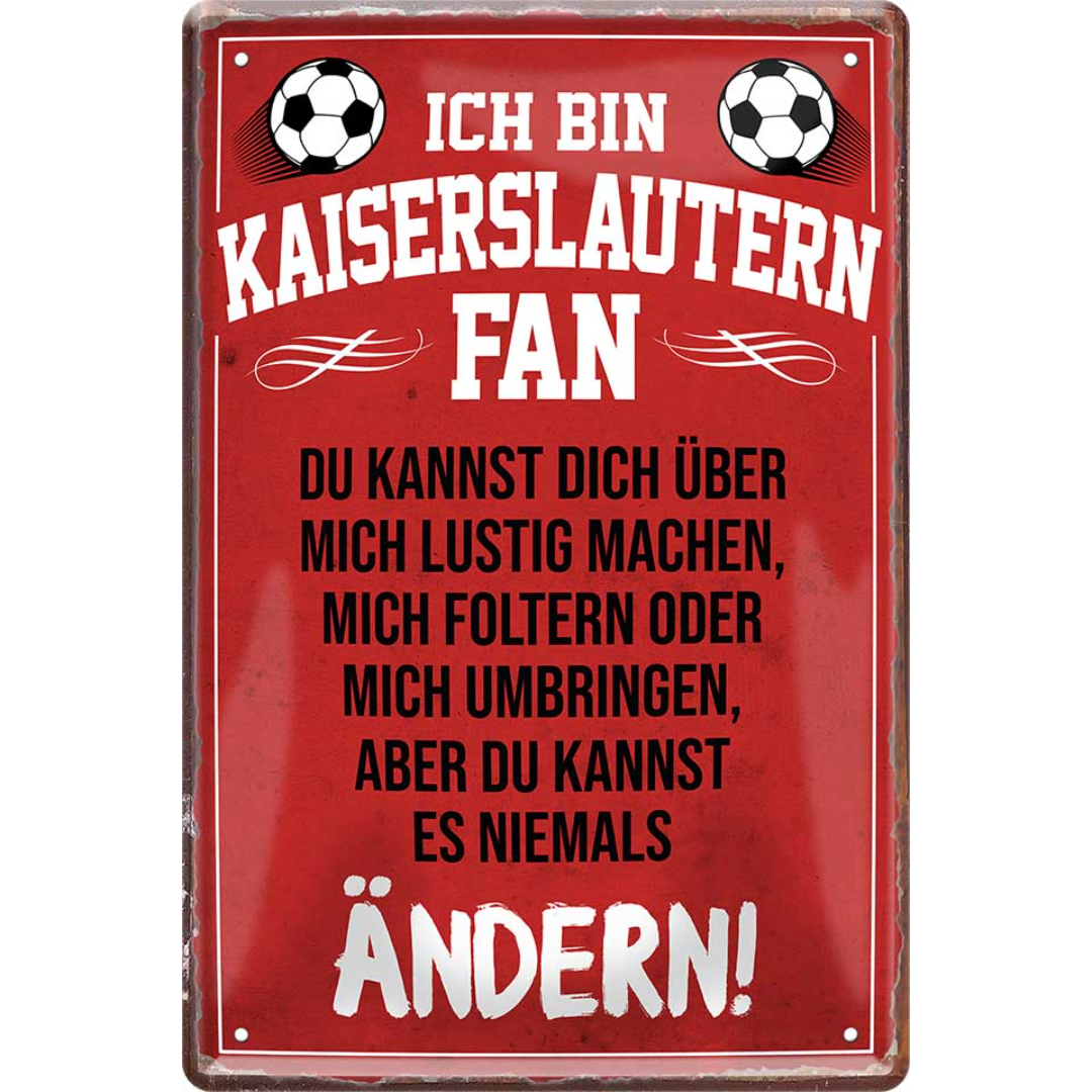 Kaiserslautern Fanartikel Blechschilder