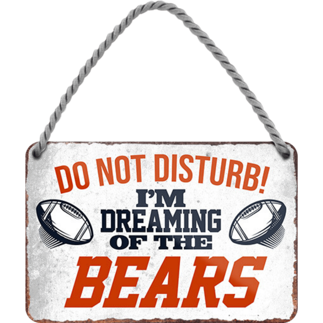Bears Fanartikel Blechschild 18 x 12 cm