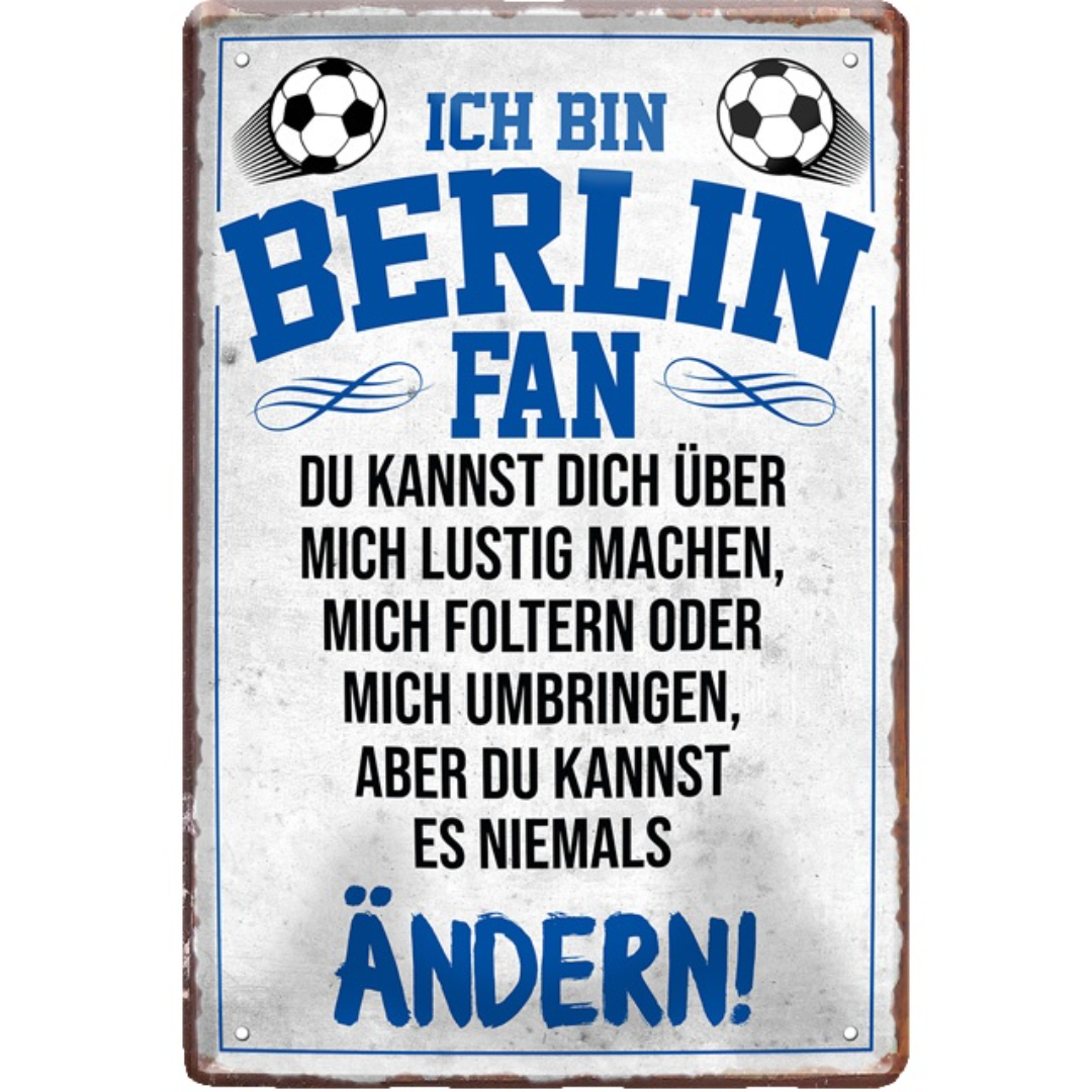 Berlin / Hertha Fanartikel Blechschilder
