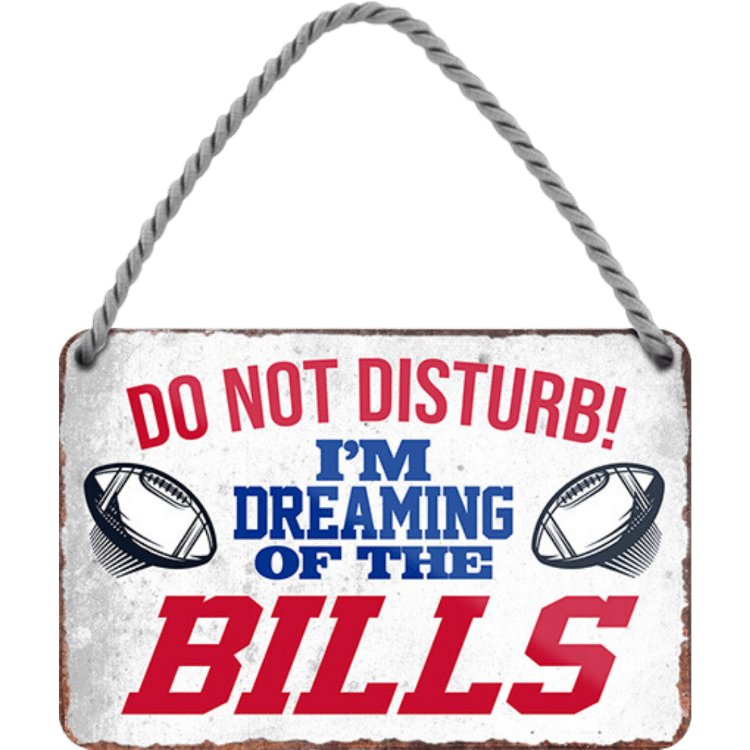 Bills Fanartikel Blechschild 18 x 12 cm