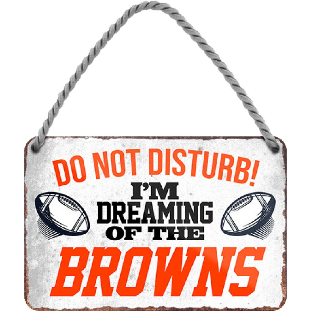 Browns Fanartikel Blechschild 18 x 12 cm