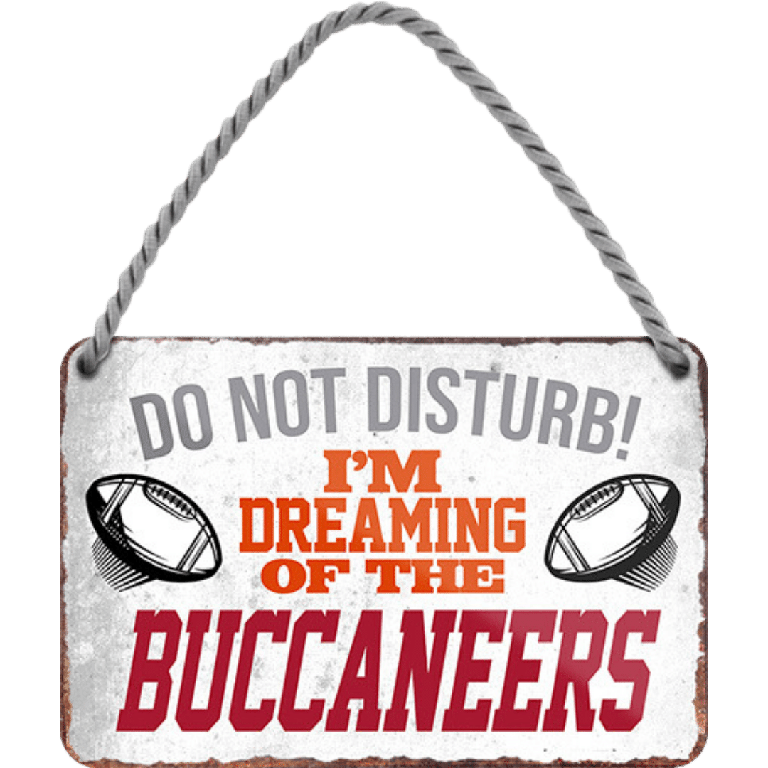 Buccaneers Fanartikel Blechschild 18 x 12 cm