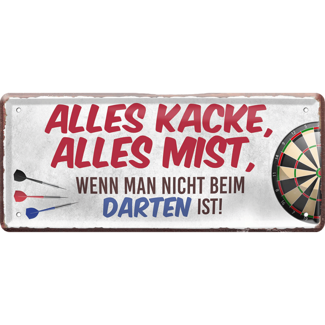Dart Blechschild "Alles Mist" 28 x 12 cm