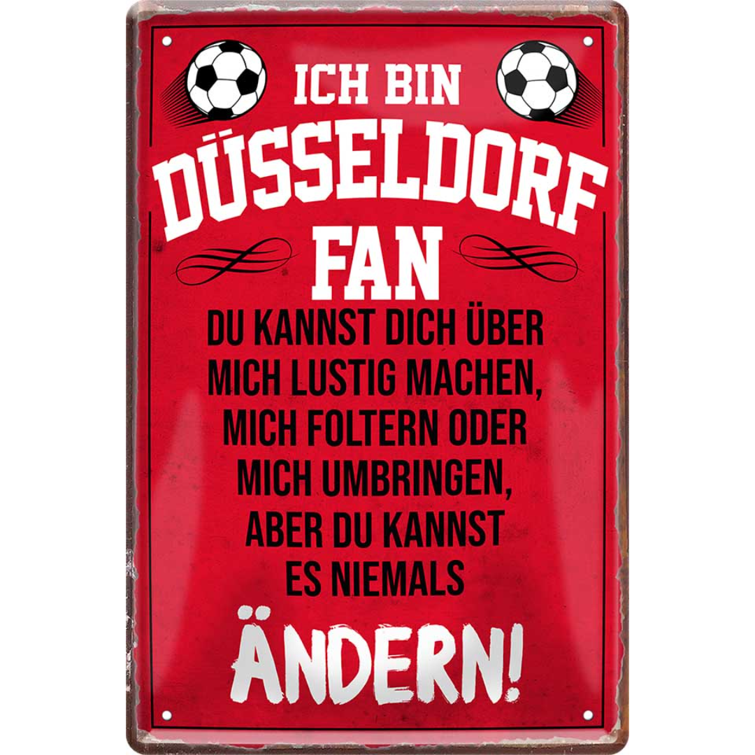Düsseldorf / Fortuna Fanartikel Blechschilder