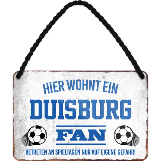 Duisburg Fanartikel Blechschilder