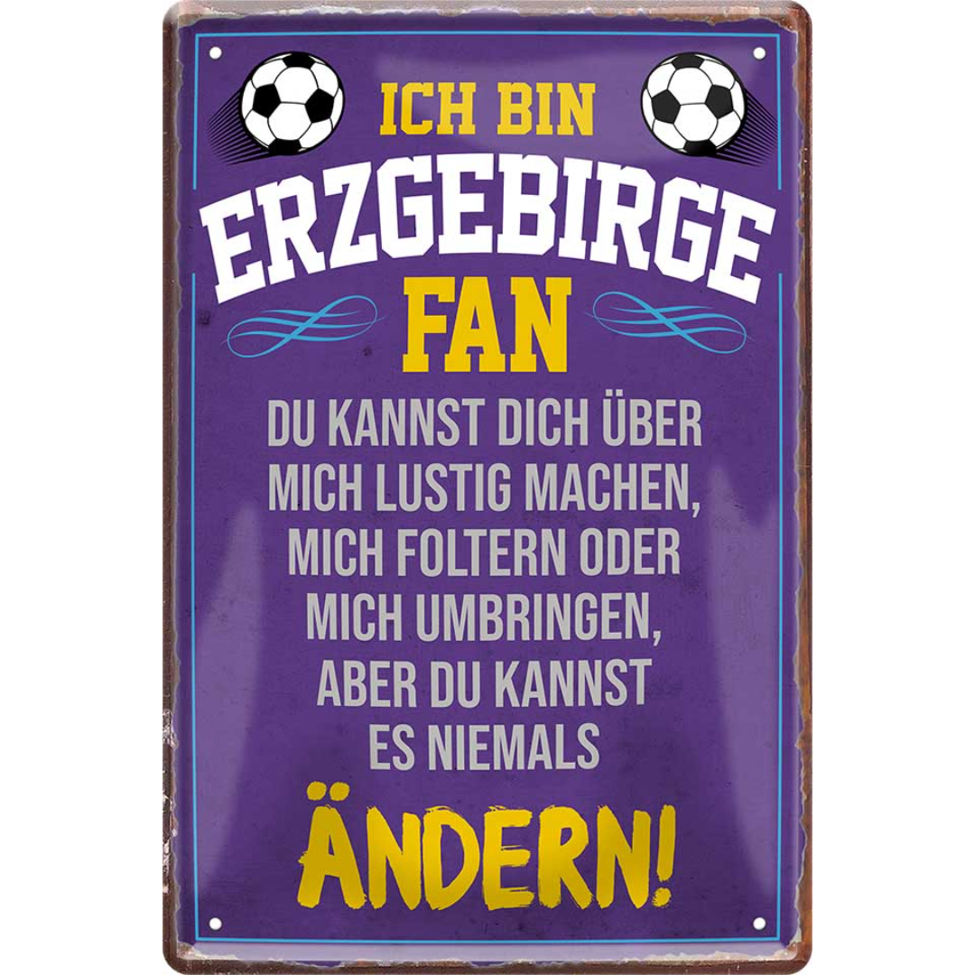 Erzgebirge Fanartikel Blechschilder