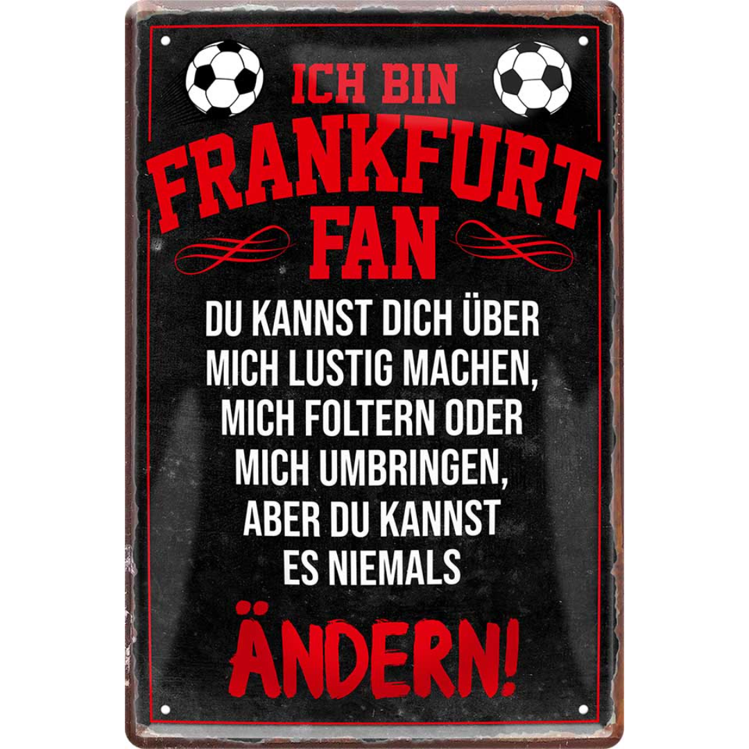 Eintracht / Frankfurt Fanartikel Blechschilder