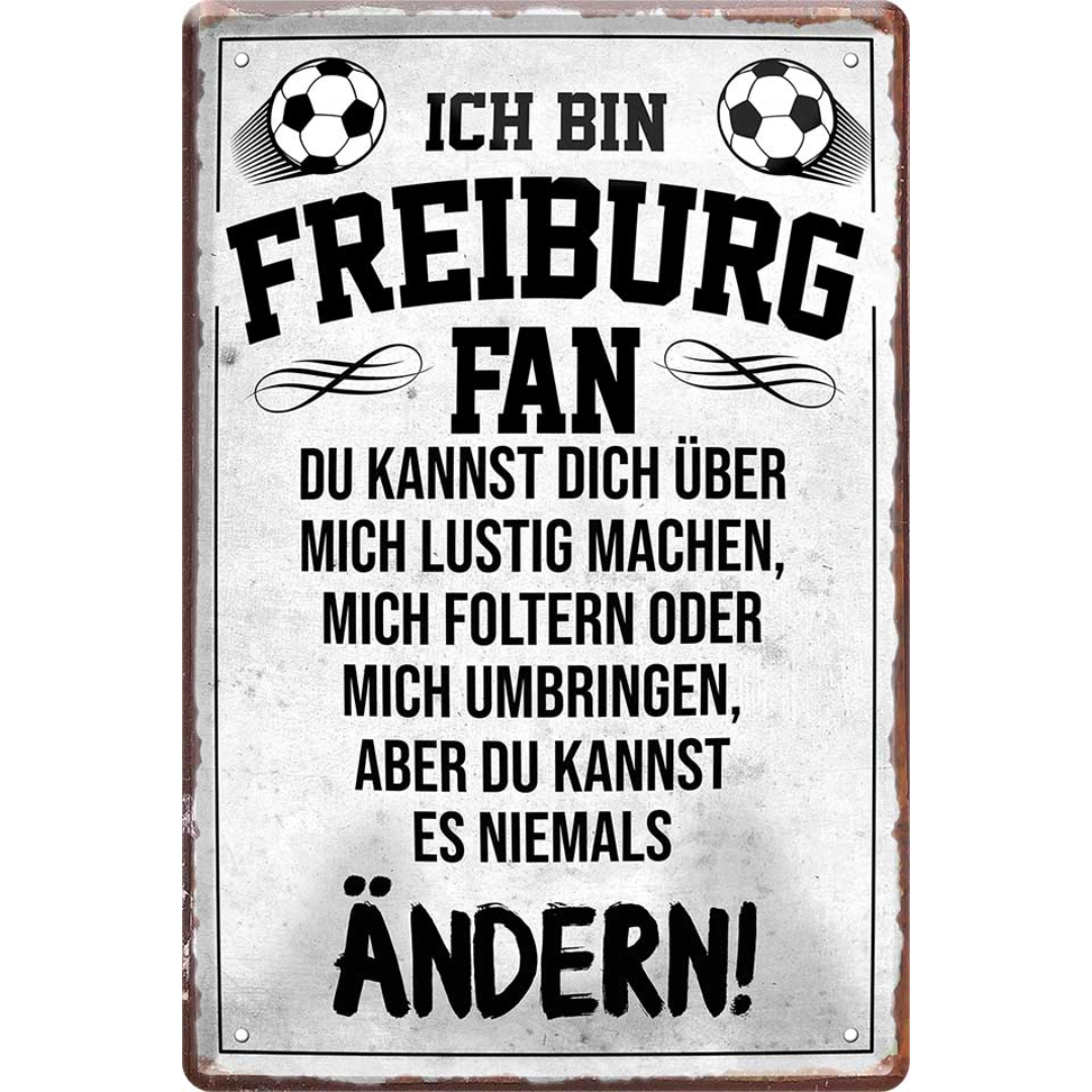 Freiburg Fanartikel Blechschilder