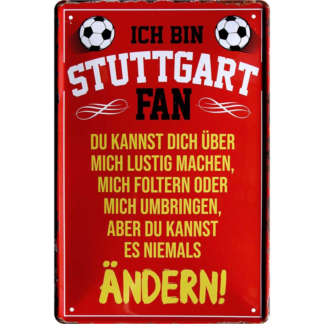 Stuttgart Fanartikel Blechschilder
