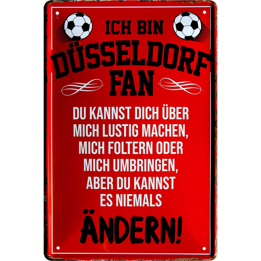 Düsseldorf / Fortuna Fanartikel Blechschilder