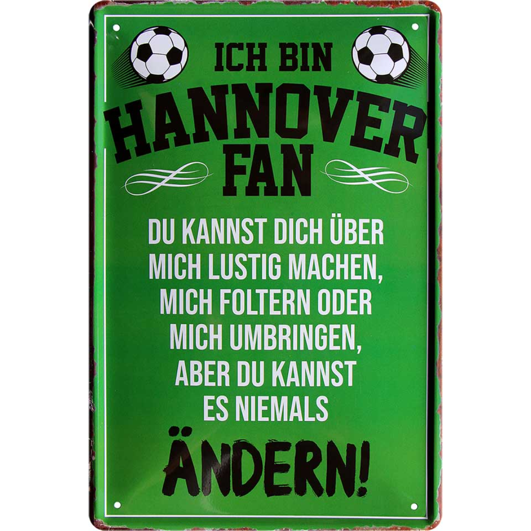 Hannover Fanartikel Blechschilder