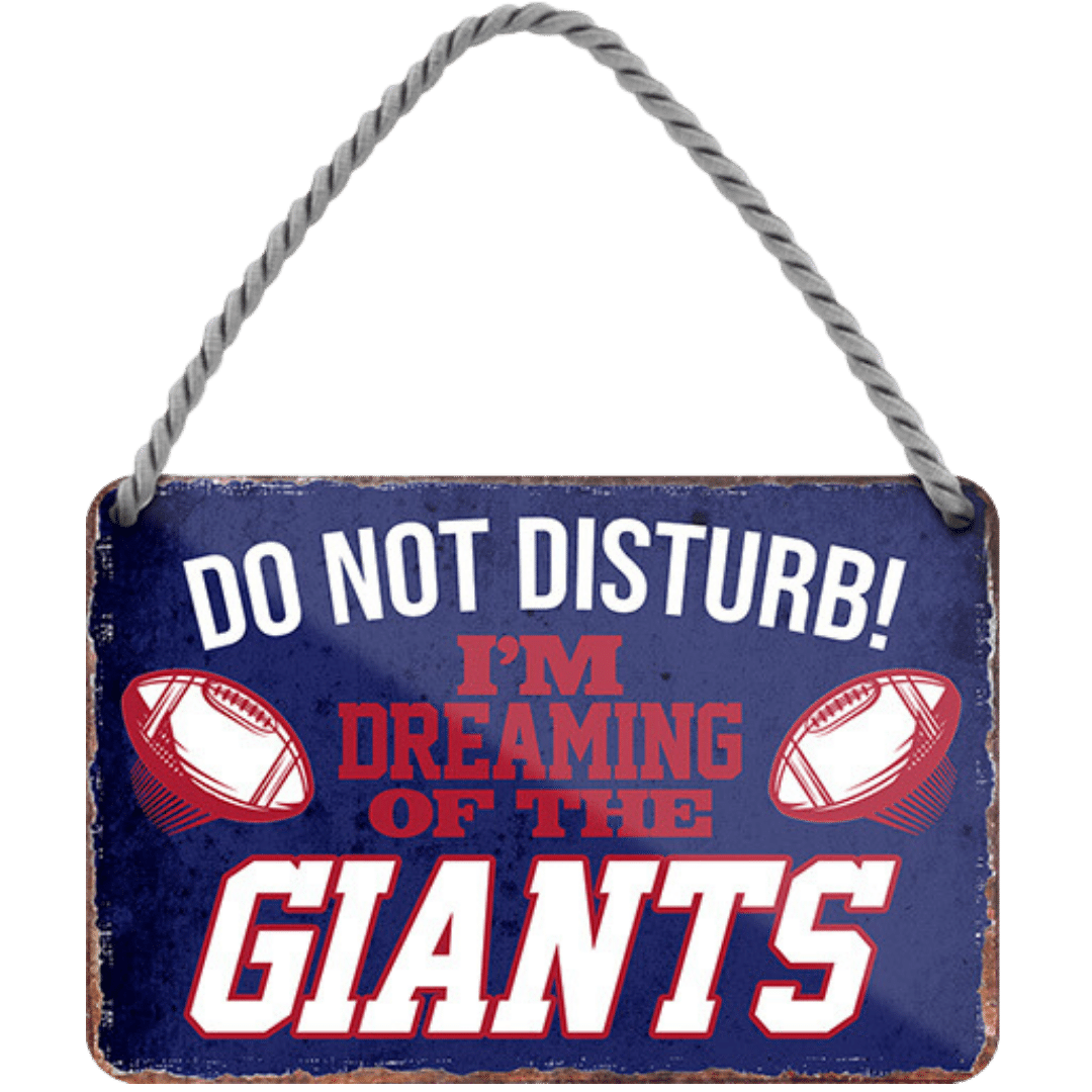 Giants Fanartikel Blechschild 18 x 12 cm