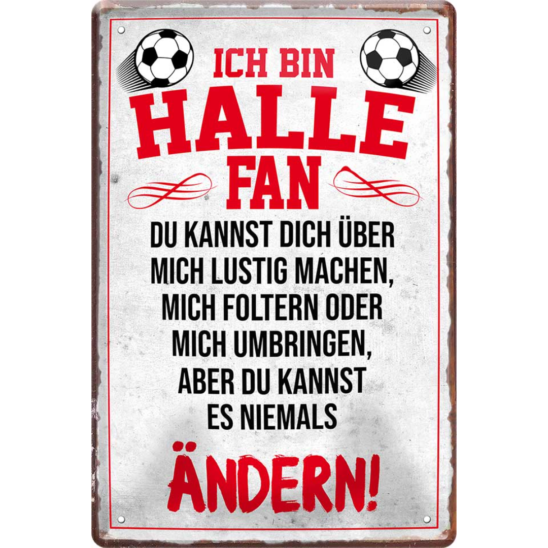 Halle Fanartikel Blechschilder