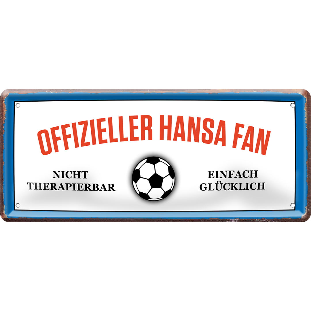 Hansa / Rostock Fanartikel Blechschilder