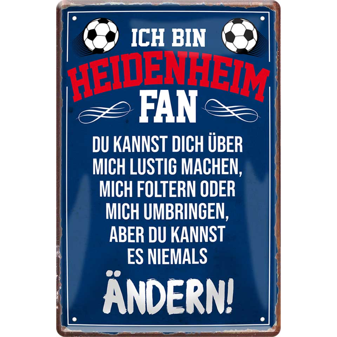 Heidenheim Fanartikel Blechschilder