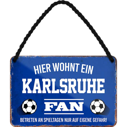 Karlsruhe Fanartikel Blechschilder