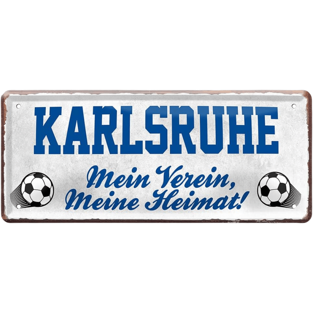 Karlsruhe Fanartikel Blechschilder