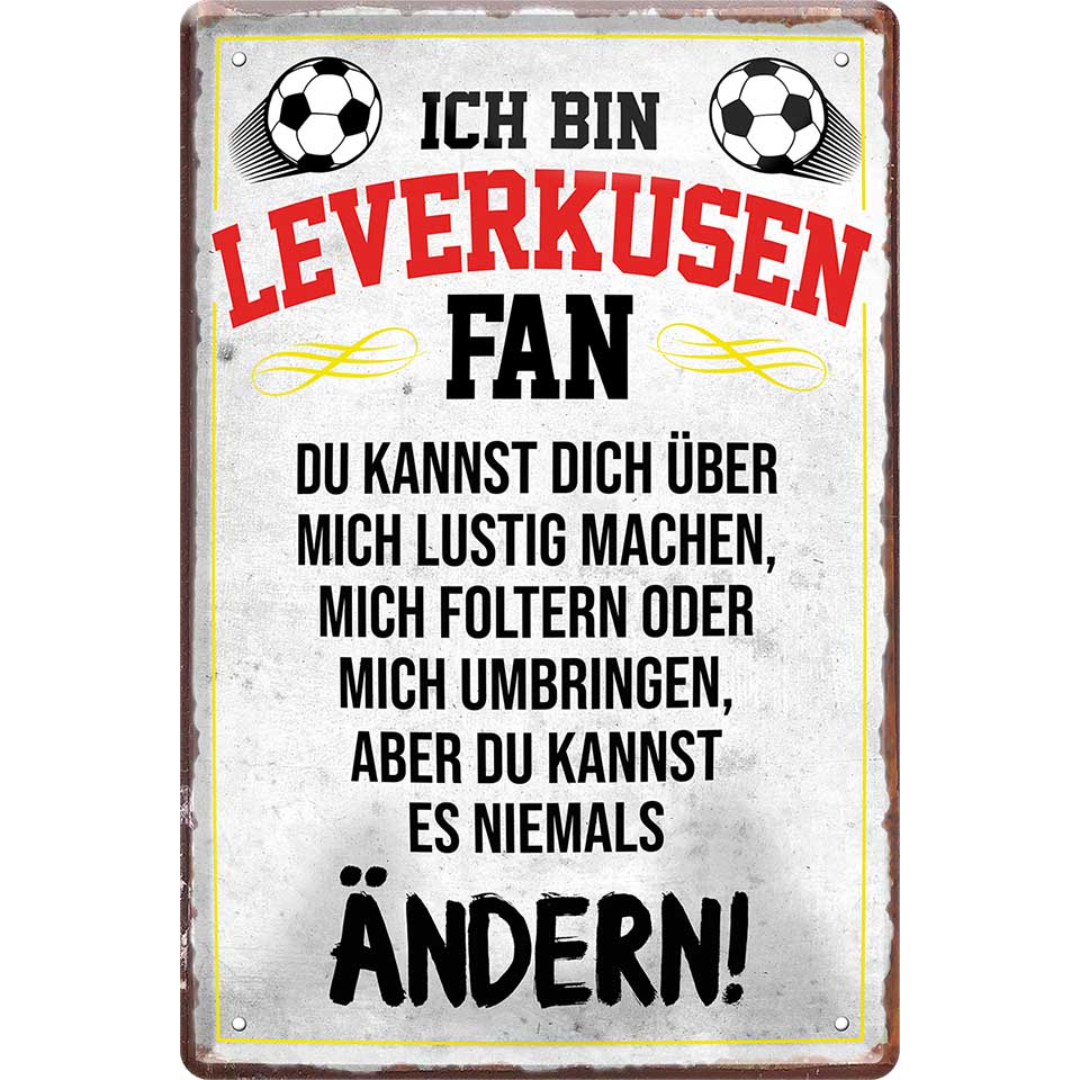 Leverkusen Fanartikel Blechschilder