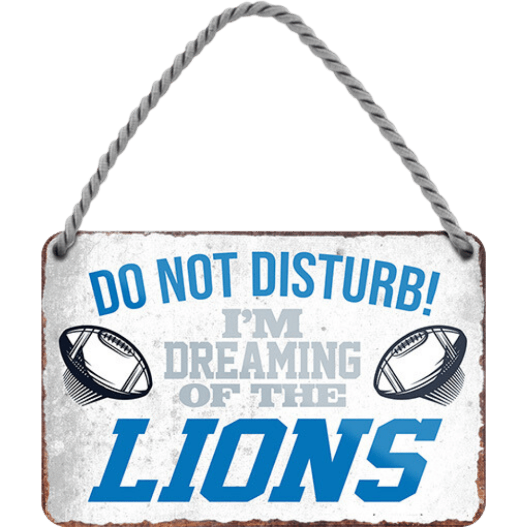 Lions Fanartikel Blechschild 18 x 12 cm