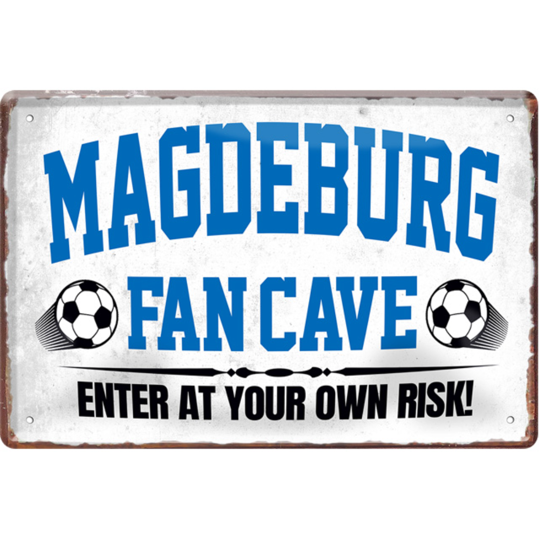 Magdeburg Fanartikel Blechschilder