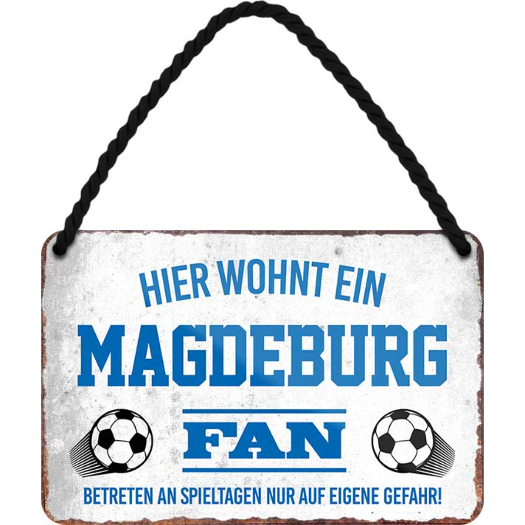 Magdeburg Fanartikel Blechschilder