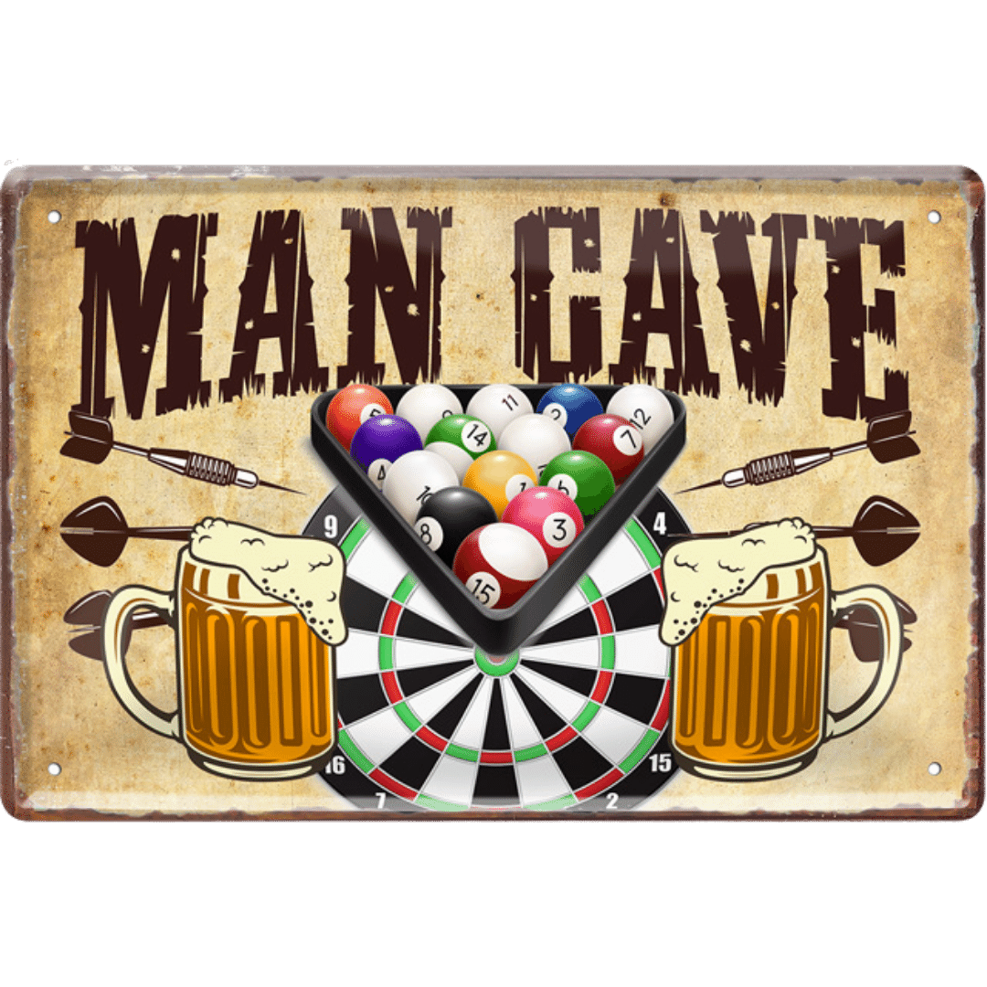Man Cave Blechschild 20 x 30 cm