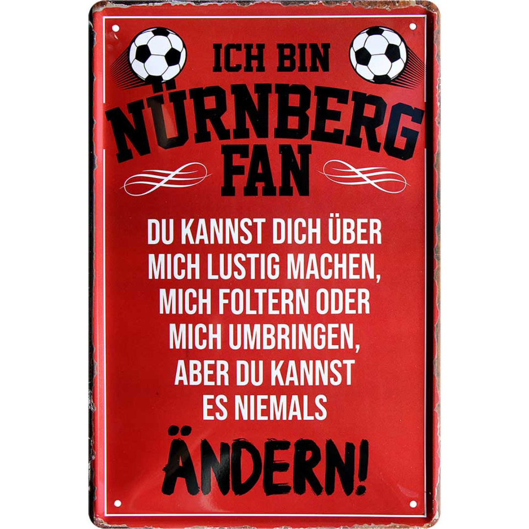 Nürnberg Fanartikel Blechschilder