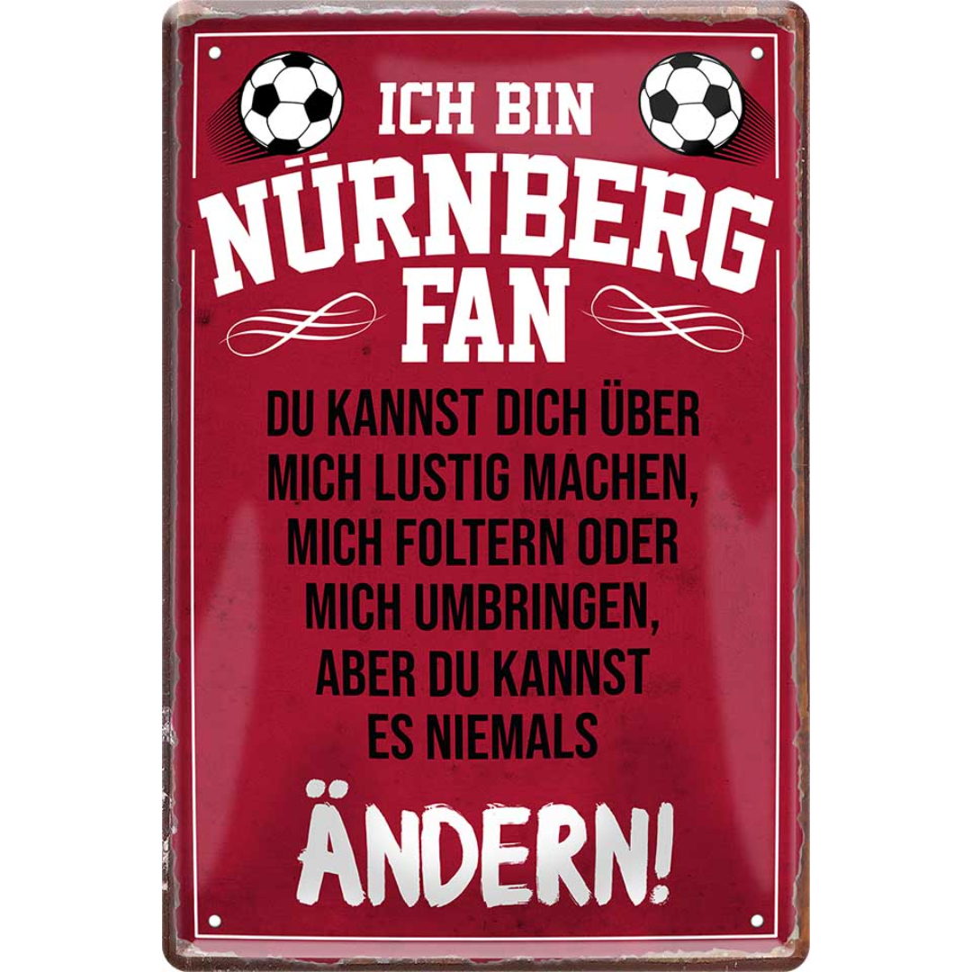 Nürnberg Fanartikel Blechschilder