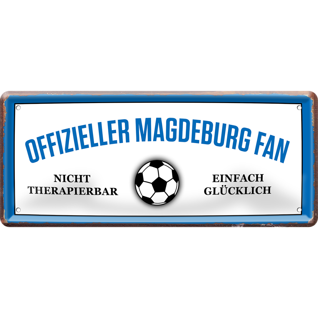 Magdeburg Fanartikel Blechschilder