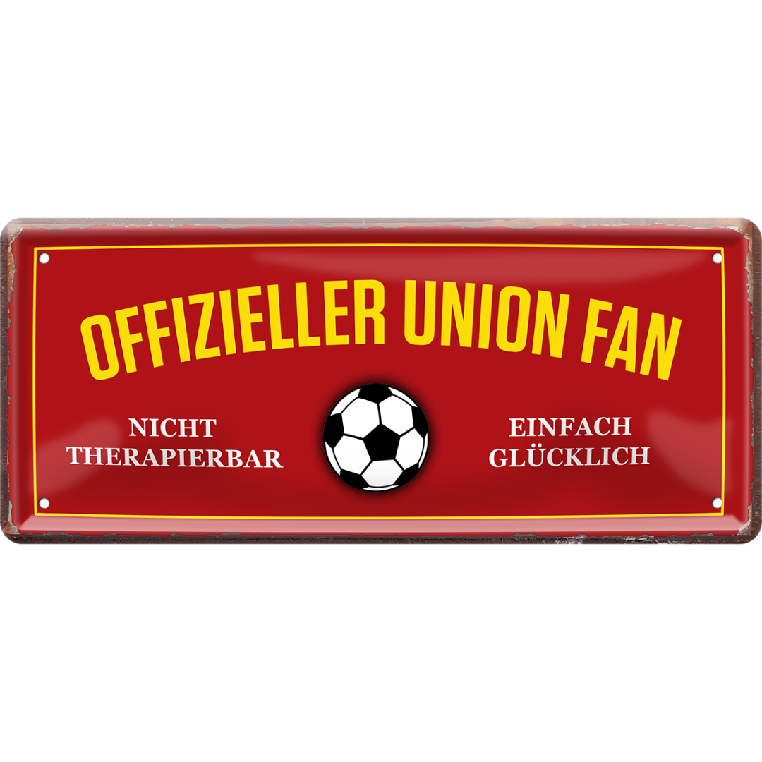 Union Fanartikel Blechschilder