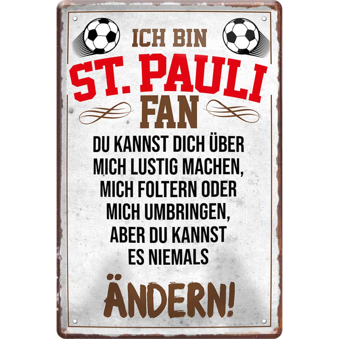 St. Pauli Fanartikel Blechschilder