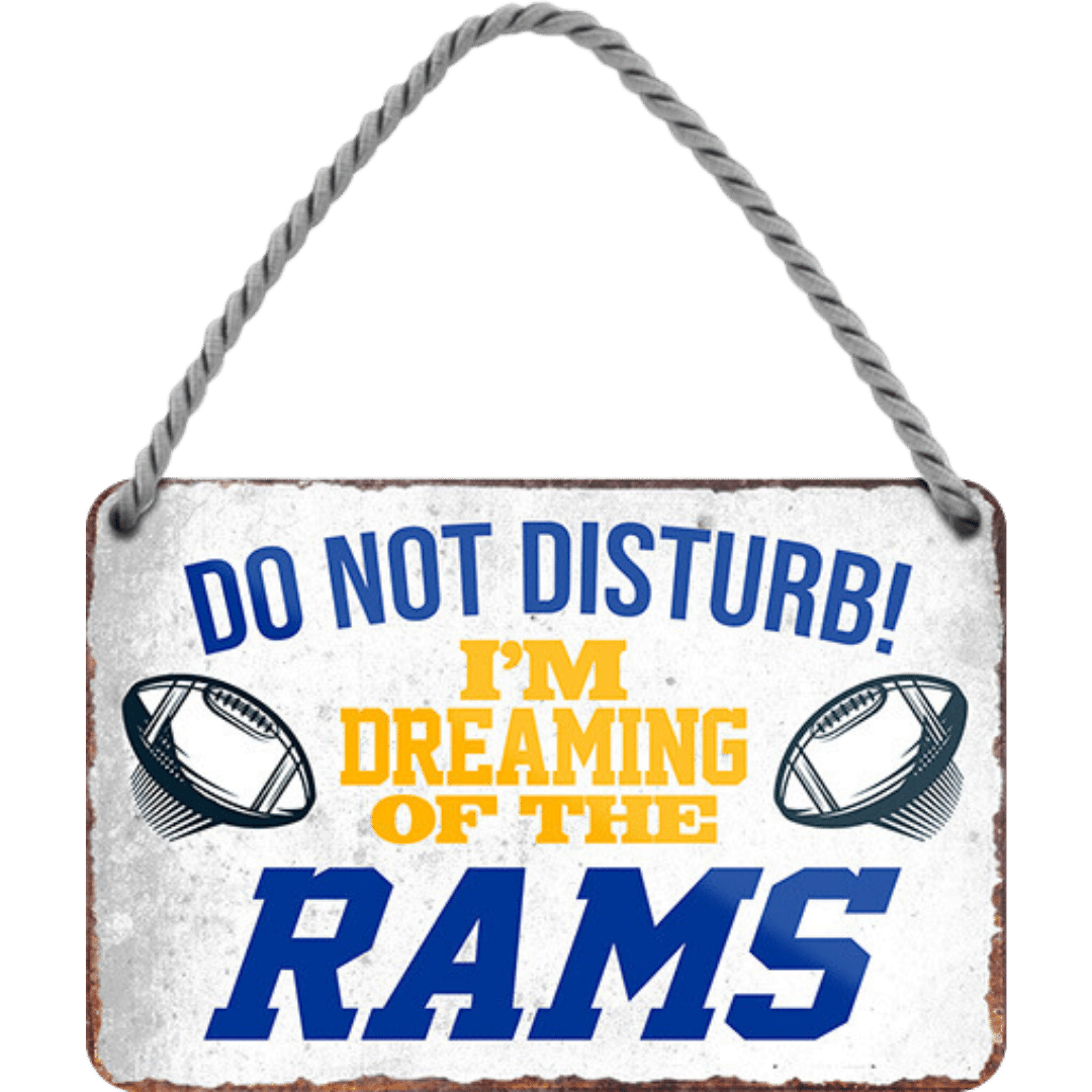Rams Fanartikel Blechschild 18 x 12 cm