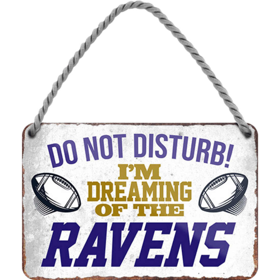 Ravens Fanartikel Blechschild 18 x 12 cm