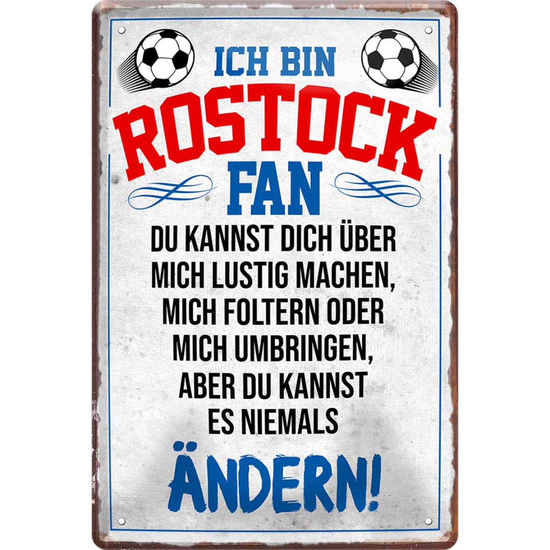 Hansa / Rostock Fanartikel Blechschilder