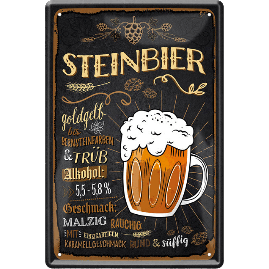 Steinbier Blechschild 20 x 30 cm