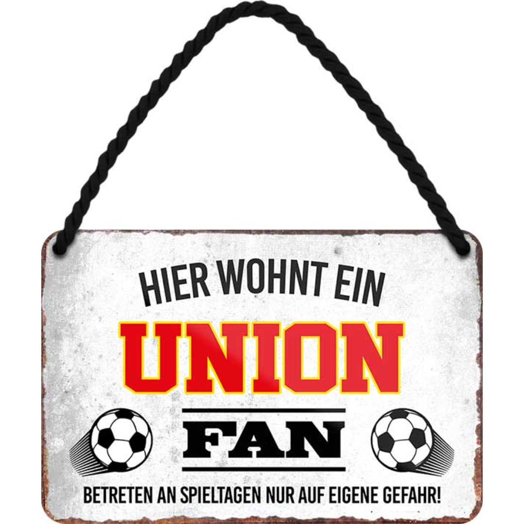 Union Fanartikel Blechschilder