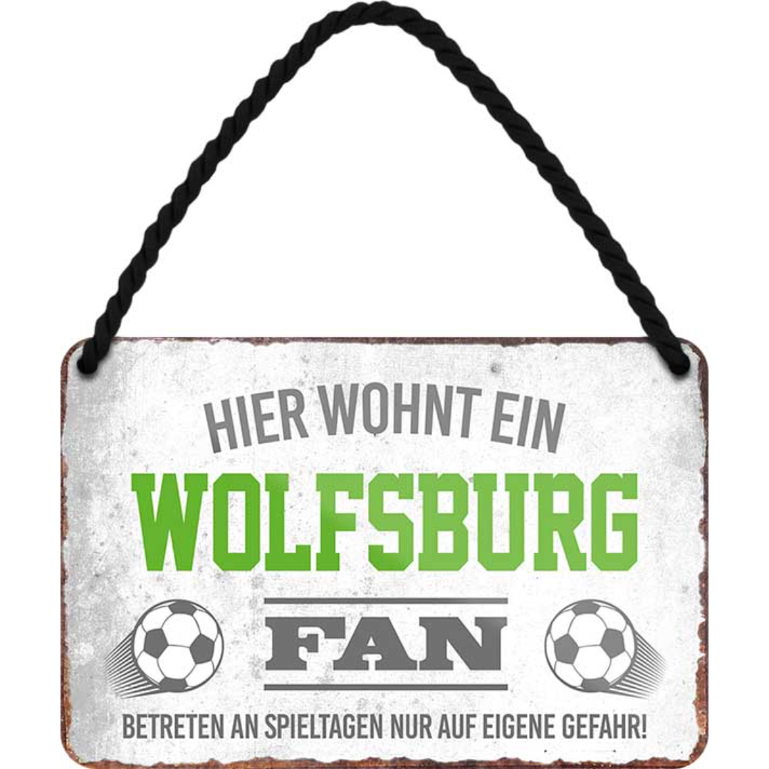 Wolfsburg Fanartikel Blechschilder