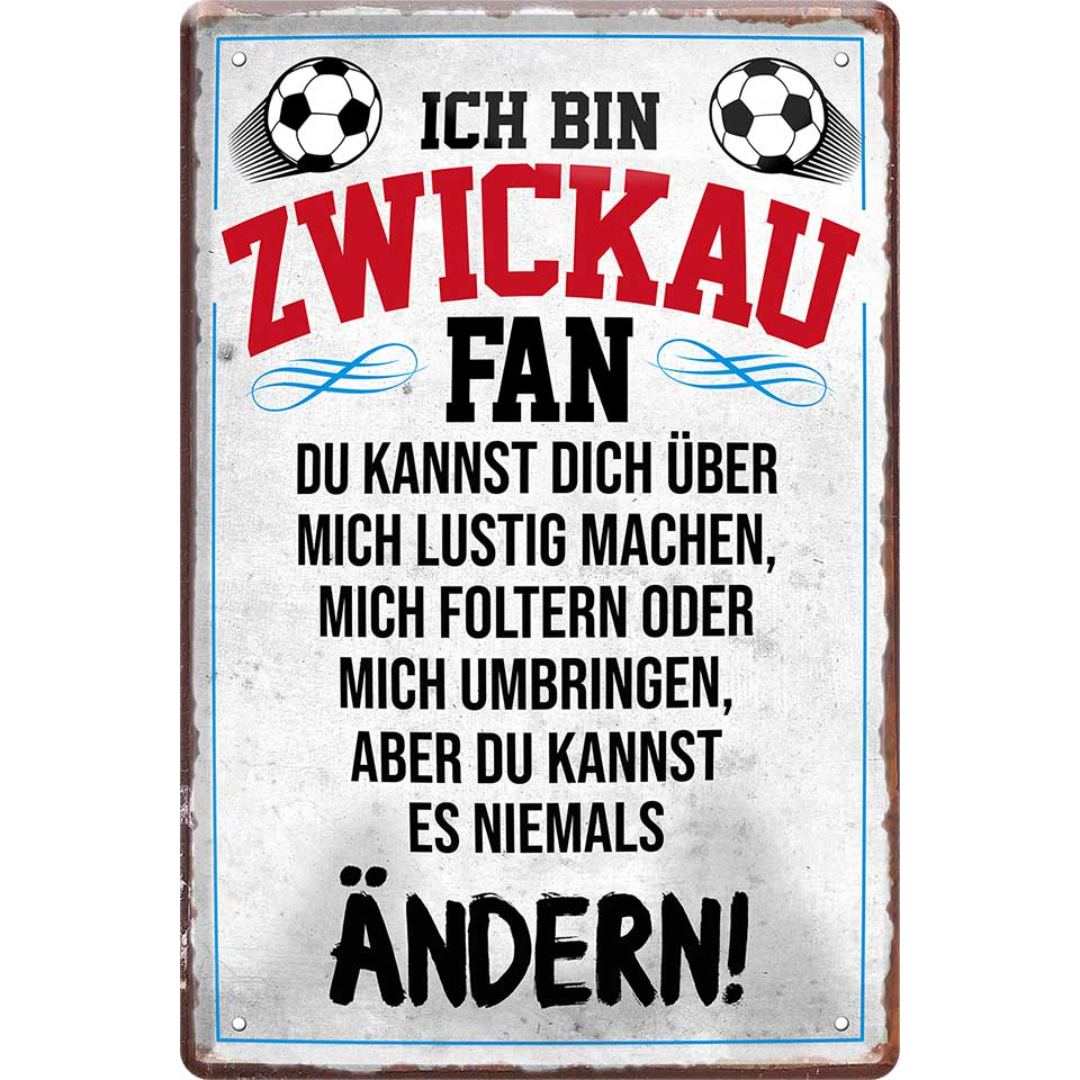 Zwickau Fanartikel Blechschilder