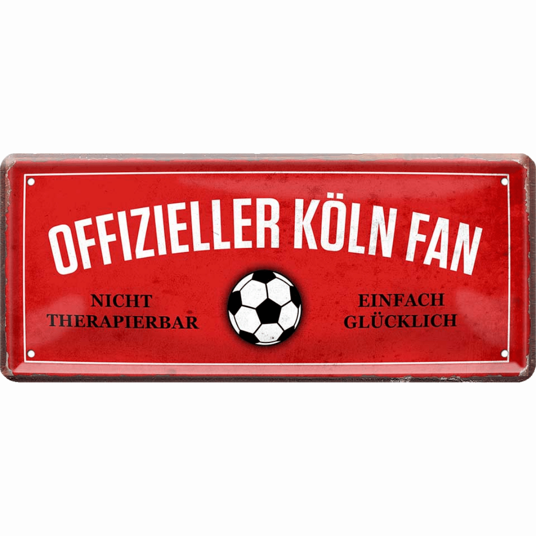 Köln Fanartikel Blechschilder - Man Cave Germany Blechschild