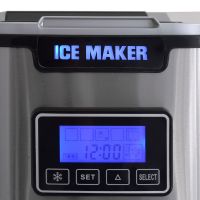 Syntrox Digitaler Edelstahl Eiswürfelbereiter mit LCD Display - Man Cave Germany Eiswürfelbereiter