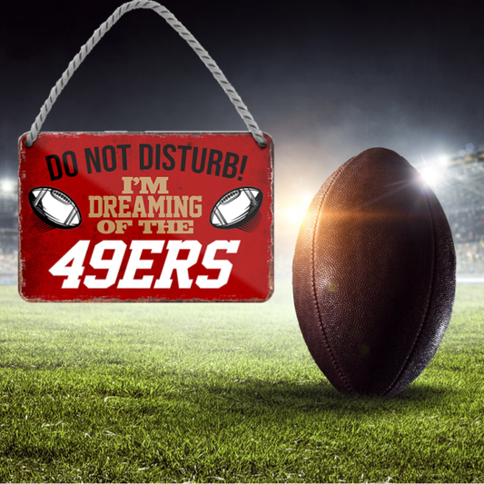 49ers Fanartikel Blechschild 18 x 12 cm - Man Cave Germany Blechschild