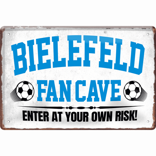 Bielefeld Fanartikel Blechschilder - Man Cave Germany Blechschild