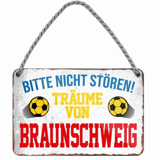 Braunschweig Fanartikel Blechschilder - Man Cave Germany Blechschild
