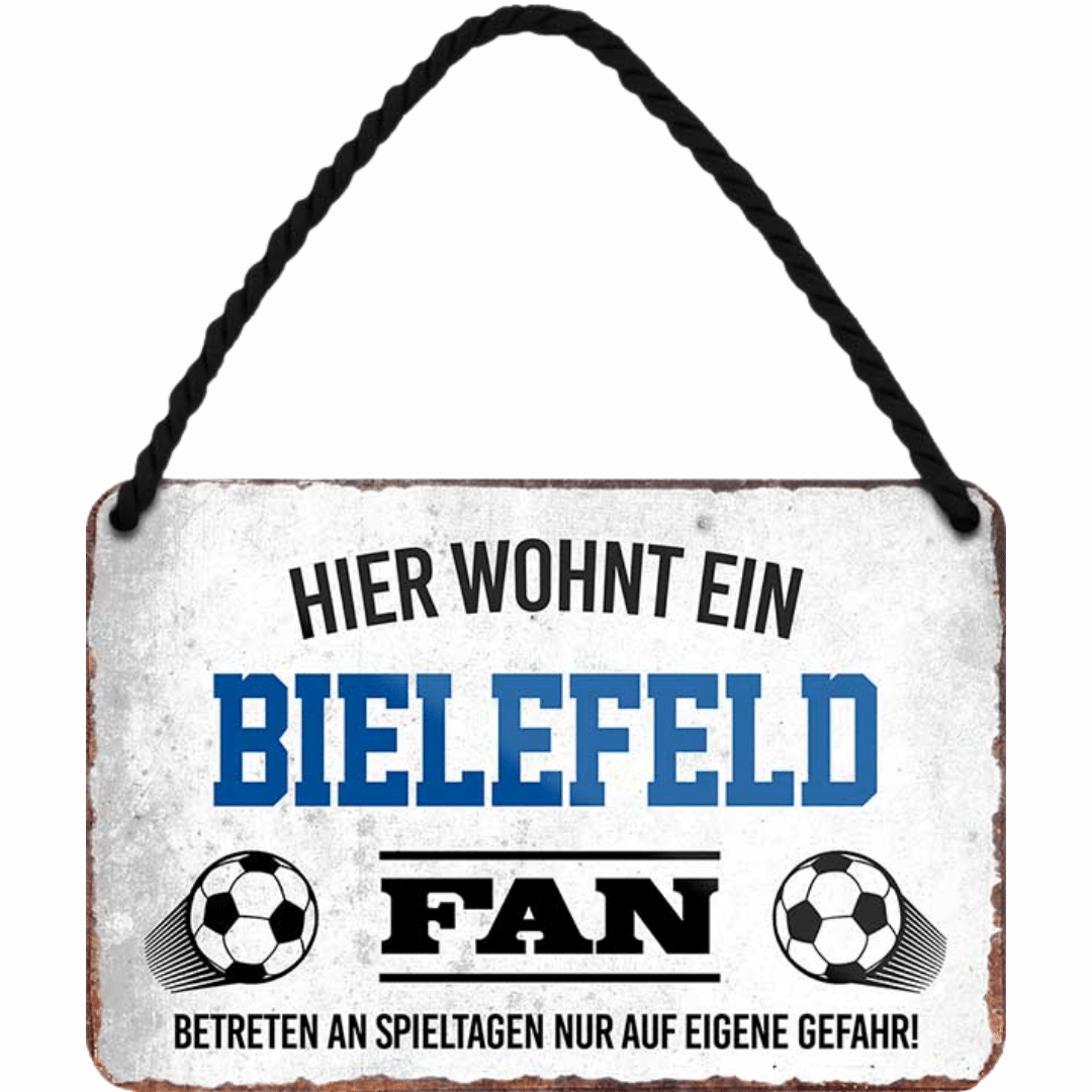 Bielefeld Fanartikel Blechschilder - Man Cave Germany Blechschild