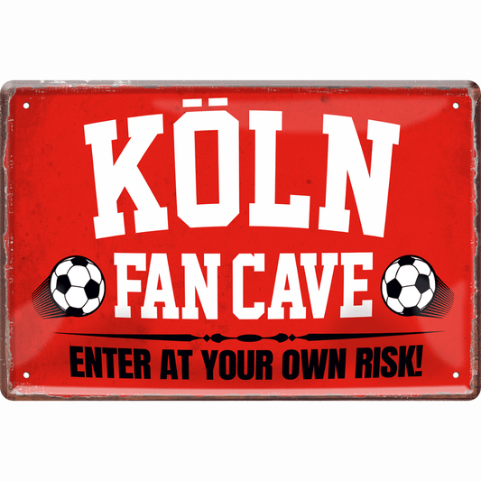Köln Fanartikel Blechschilder - Man Cave Germany Blechschild