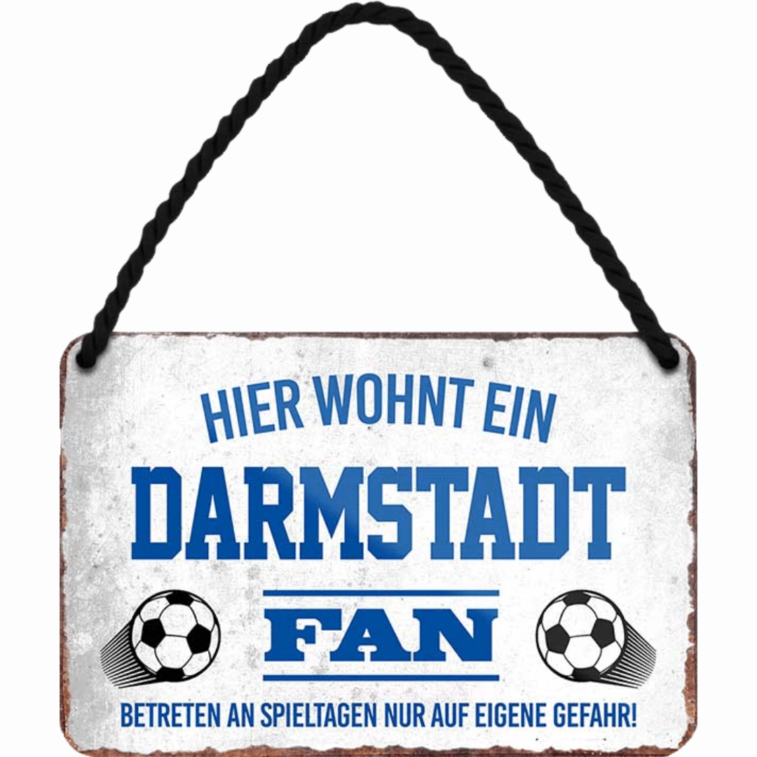Darmstadt Fanartikel Blechschilder - Man Cave Germany Blechschild