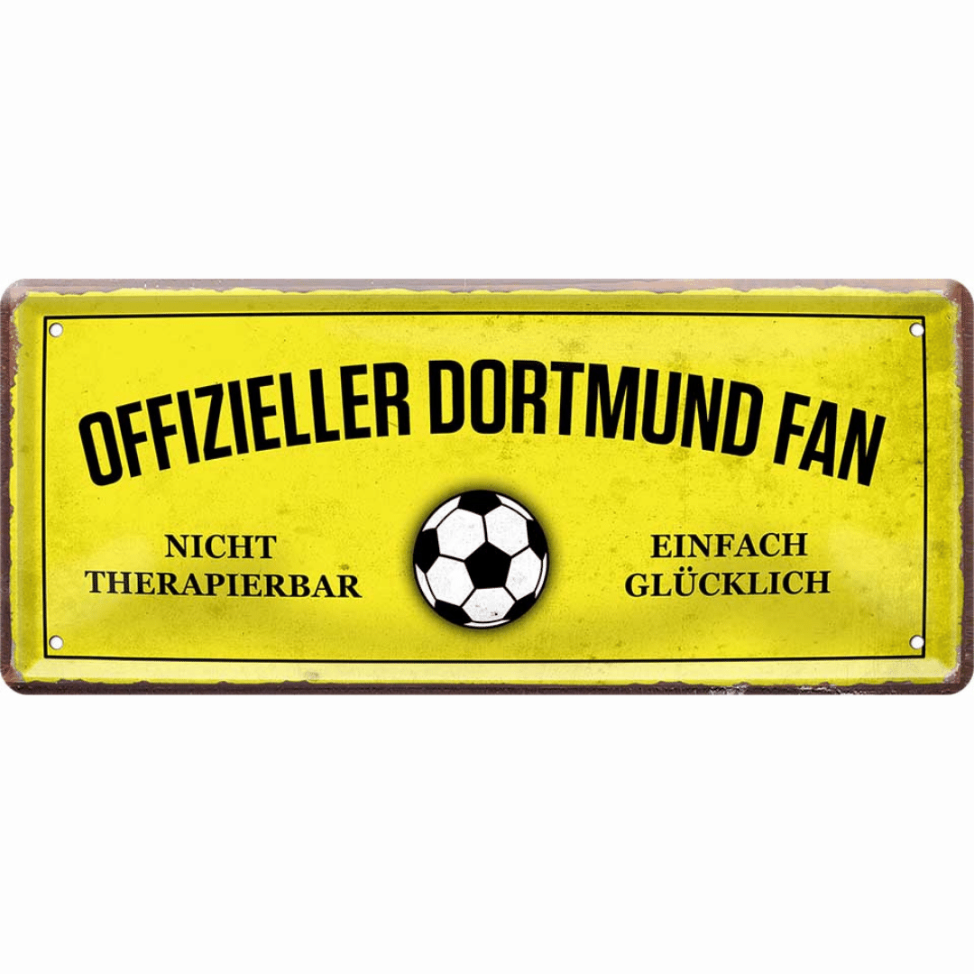 Dortmund Fanartikel Blechschilder - Man Cave Germany Blechschild