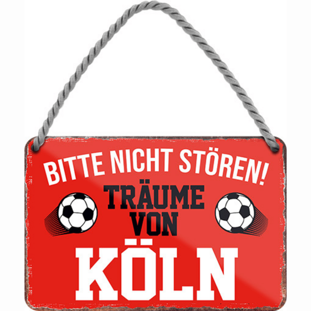 Köln Fanartikel Blechschilder - Man Cave Germany Blechschild