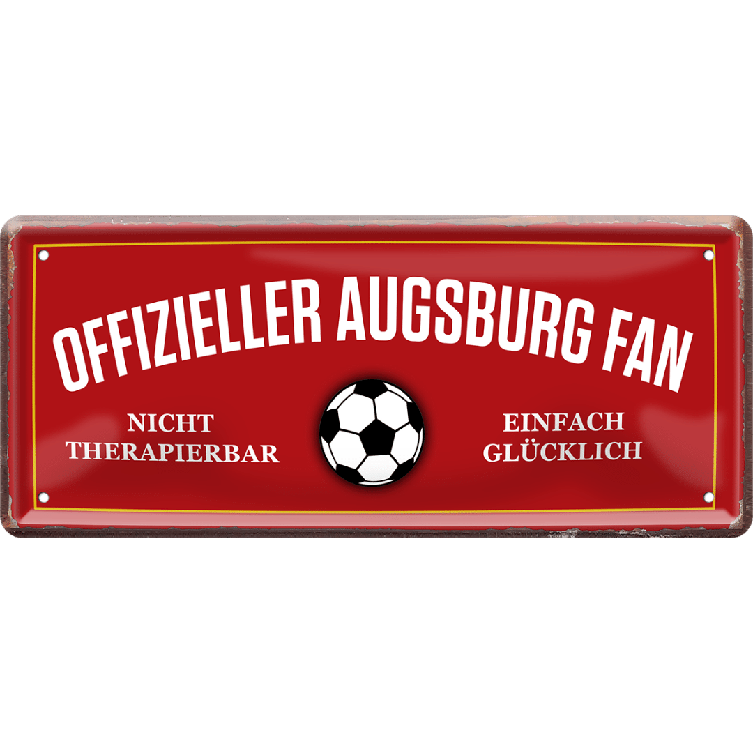 Augsburg Fanartikel Blechschilder